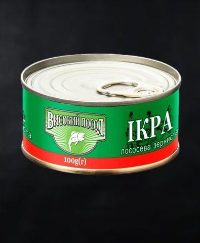 Червона ікра Лосось "Високий посол" 100 г CV-10-1053 фото